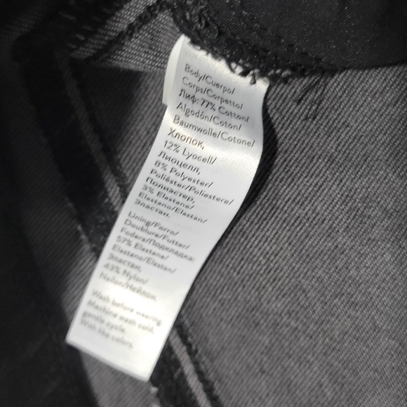 Spanx Women's Vintage Distressed Ankle Skinny Jeans Black Size M - Picture 12 of 13